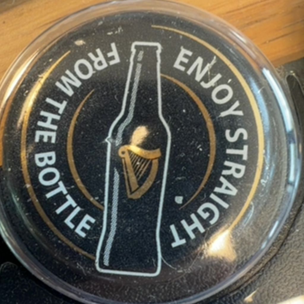 Guinness Ireland Group Ltd. Enjoy Straight From The Bottle